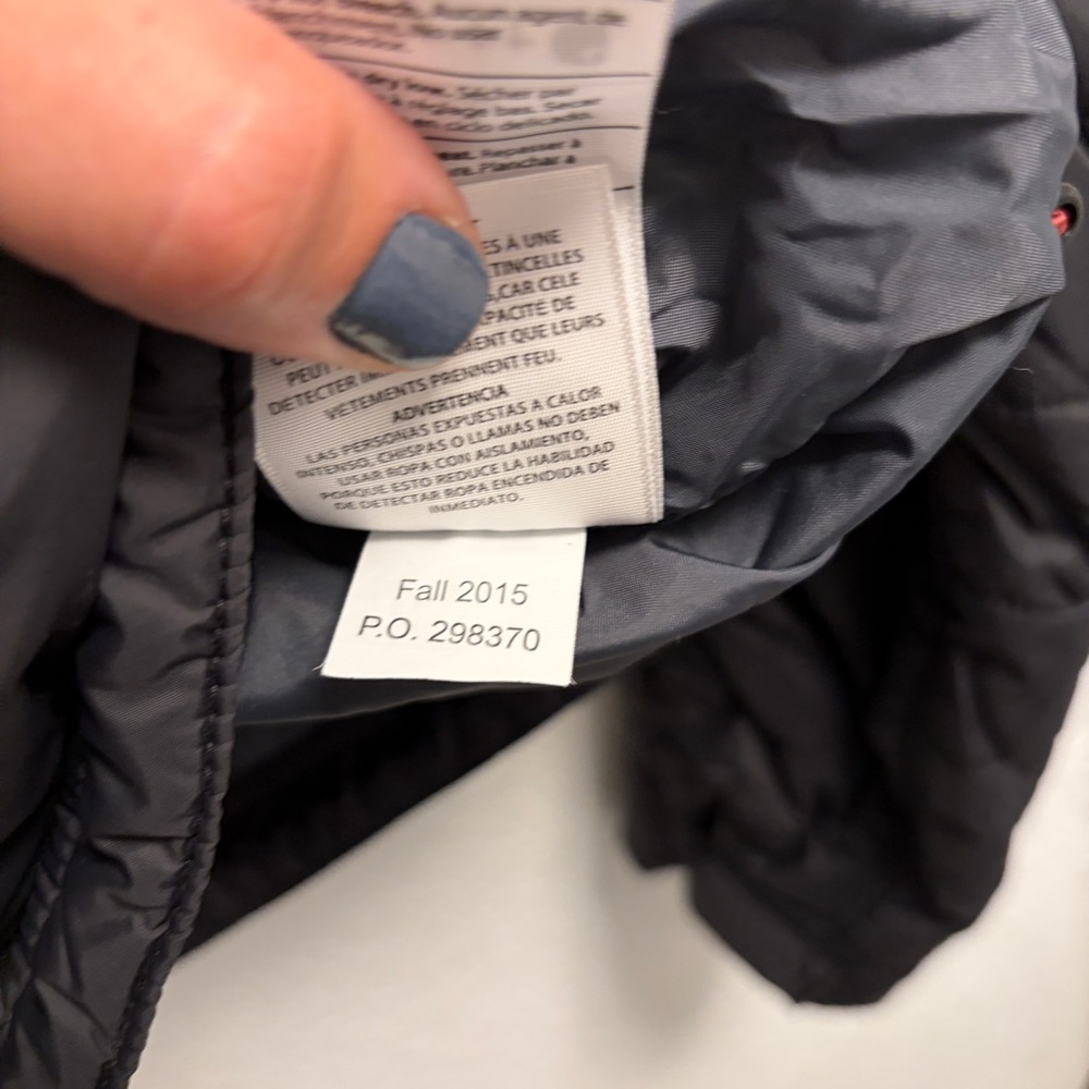 Carhartt Puffer Coat Jacket Mens Size Medium black embroidered hops & grain logo - Picture 9 of 12